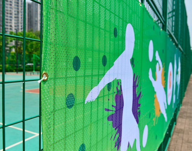 130g Polyester Mesh Banner Detail