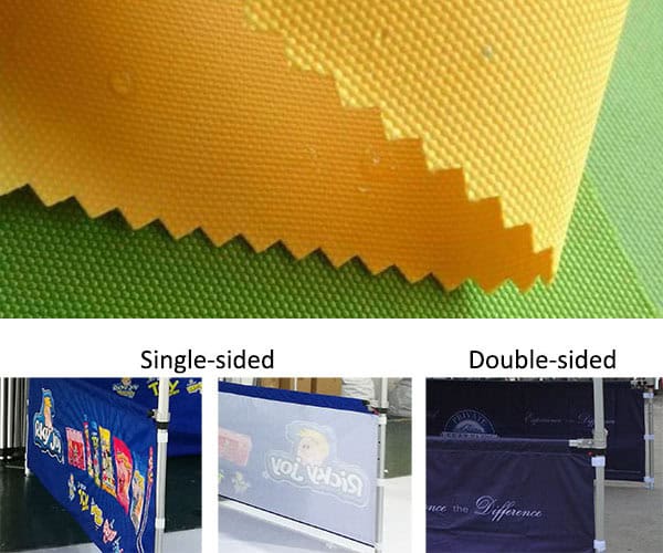 Waterproof polyester fabric detail