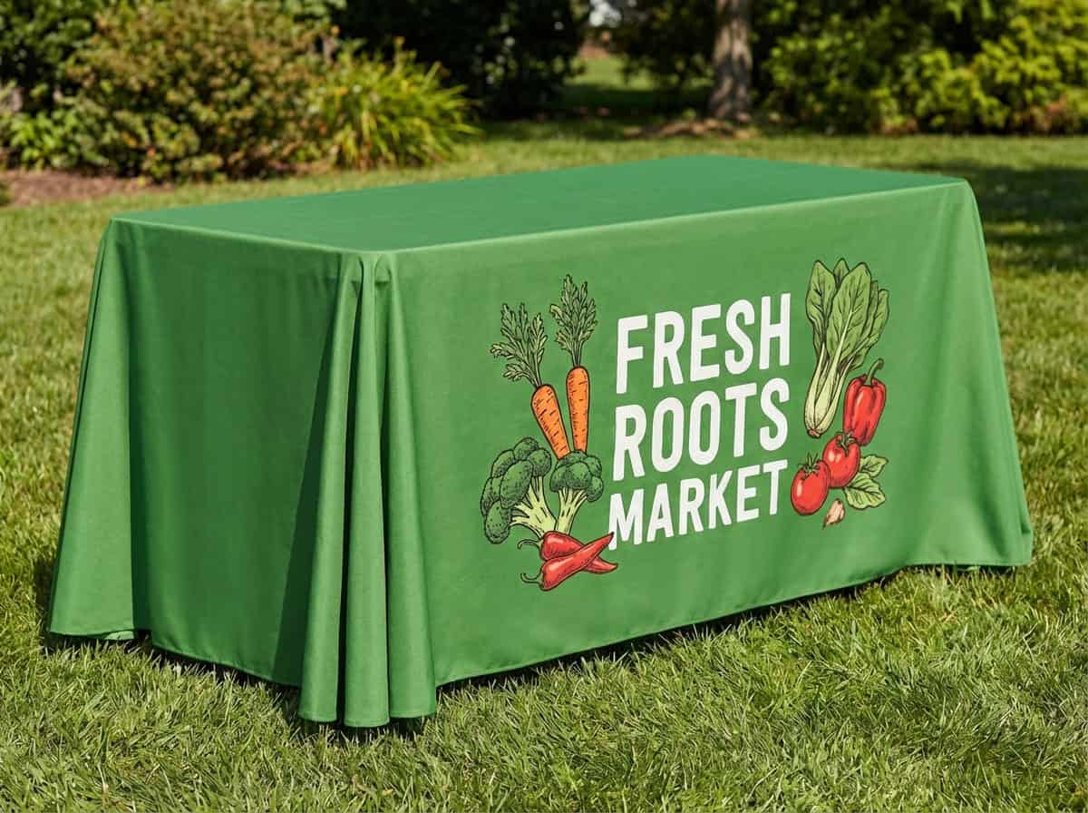 Custom Printed Table Cover Features